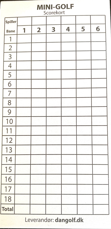 Allmänhetsprotokoll 18-hål, 6 spelare.